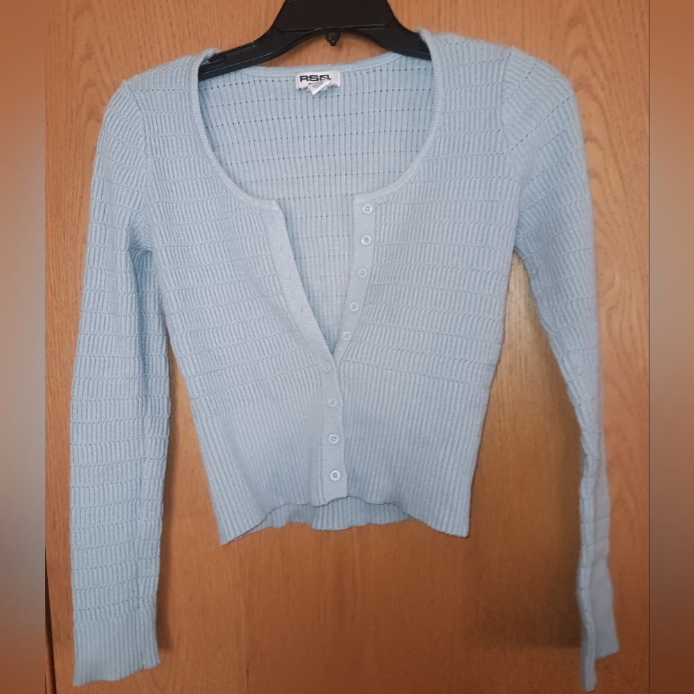 Women's size medium,  RSQ blue cardigan sweater
